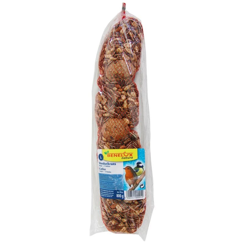 FDA SHOP FOOD COLLIER D'HIVER LARGE + 3 BOULES OISEAUX DU CIEL 5400351000912 17552