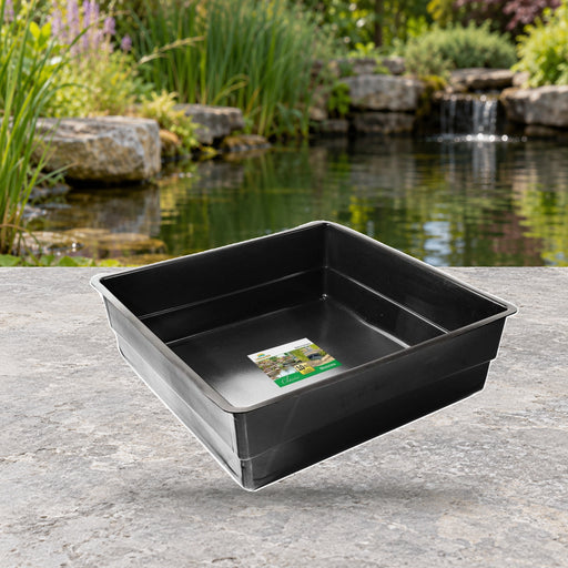 Mise en scène illustrative — Bassin de Terrasse en PE 900 L – 150 x 150 x 45 cm