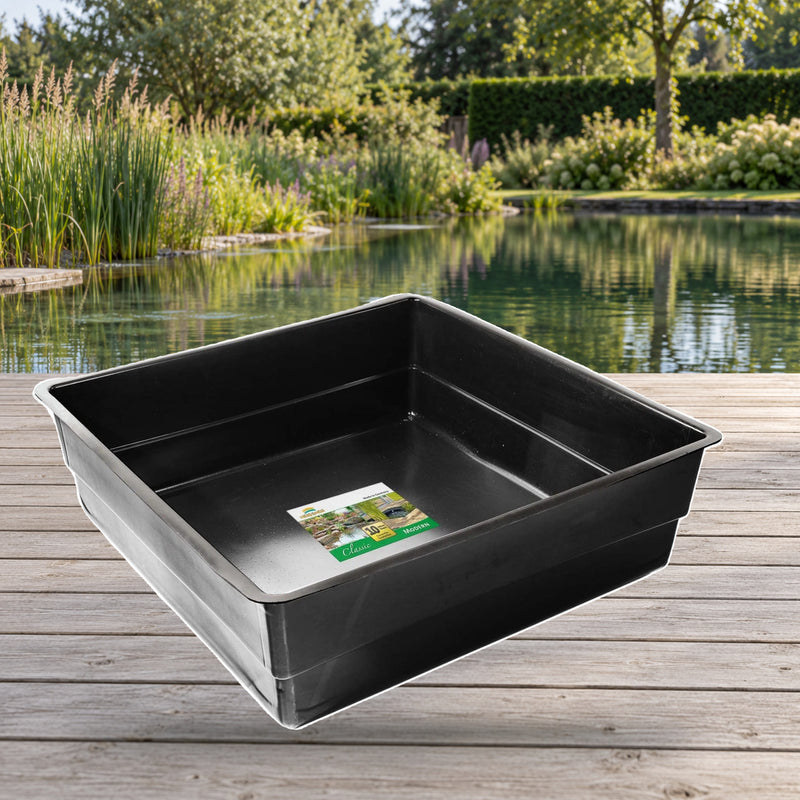 Mise en scène illustrative — Bassin de Terrasse en PE 900 L – 150 x 150 x 45 cm