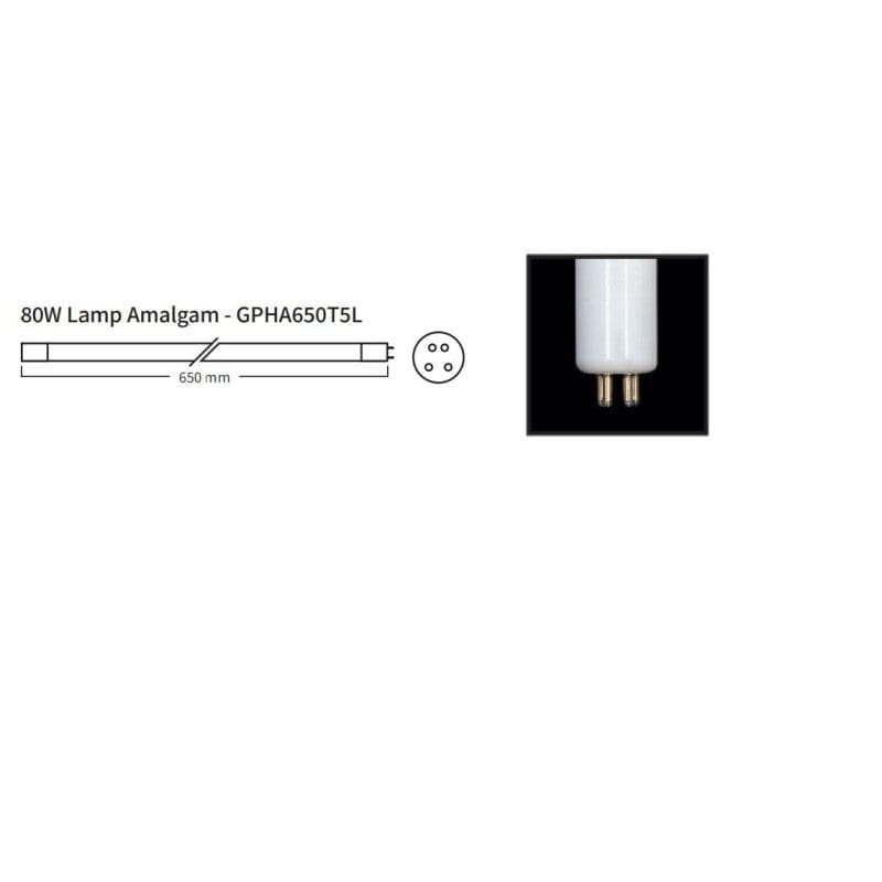 Filtreau 80 Watt Amalgaam UV-C Lampe GPHA650T5L / RLM0002 RLM0002