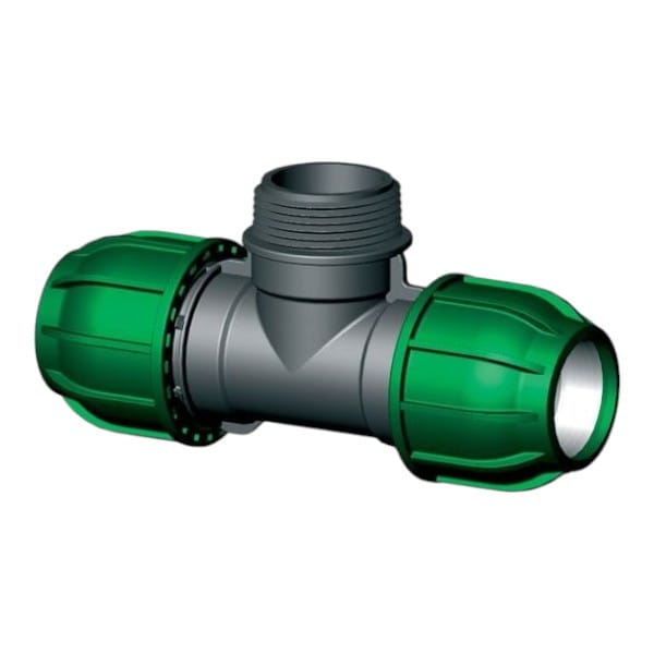 Fluidra 32 x ¾” x 32 Pièce en T 90° Filet Extérieur – Té Raccord Tuyauterie Mâle 8717605013442 CB309