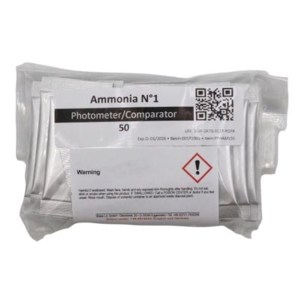Fluidra 50 sachets de poudre Ammonia N°1 Photomètre PoolLab 2.0 8717605136899 PPHAM150