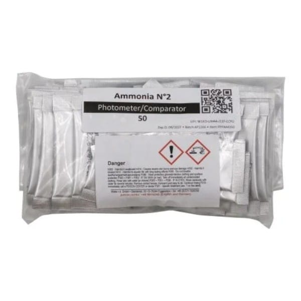 Fluidra 50 sachets de poudre Ammoniaque N°2 Photomètre PoolLab 2.0 8717605136905 PPPAM250