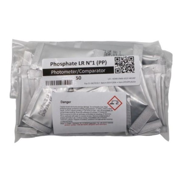 Fluidra 50 sachets de poudre Phosphate LR N°1 Photomètre (N°1 & N°2 sont nécessaires pour la mesure !) 4260431461092 PPLR150