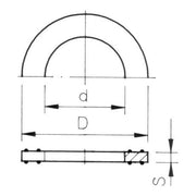 Fluidra Bague d’étanchéité profilée ½"-1"