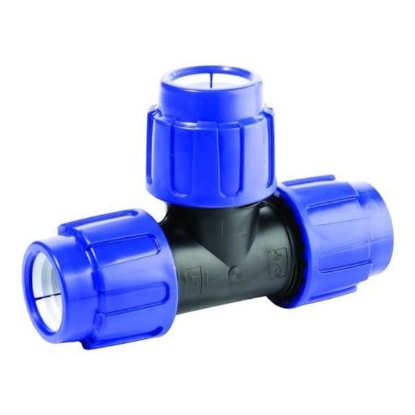 Fluidra Cepex PP raccord serrage raccord T 3 x Ø16 mm-Ø75 mm