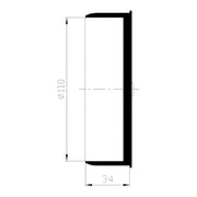 Fluidra Couvercle pour emboiture 110mm SN4 8717605022819 FF650
