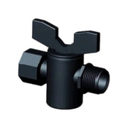 Fluidra ½” filet int. x ½” filet ext. Robinet Noir en Plastique – Robinet de Vidange et Contrôle du Débit 8717605035567 SA201