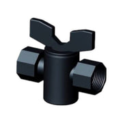 Fluidra ½” filet int. x ½” filet int. Robinet Noir en Plastique – Robinet de Vidange et Contrôle du Débit 8717605035550 SA200