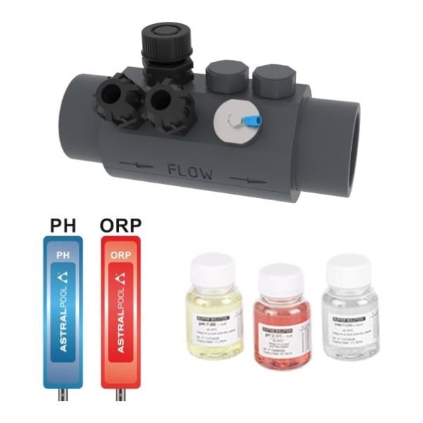 Fluidra Kit d'installation Premium : cellule de mesure TA169, module pH & Rx et liquides de calibration - Non compatible avec Elite Connect CellGuard ! 8717605131689 TA207