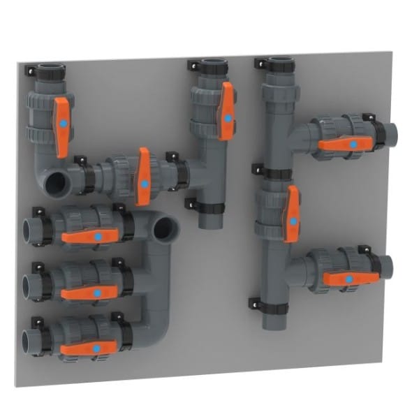 Fluidra Panneau B Entrées en PVC et by-pass 8717605062532 TC400