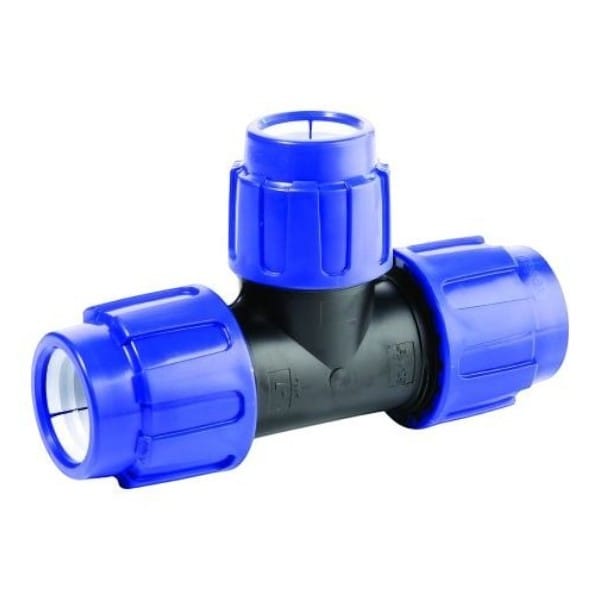 Fluidra Pièce de Réduction en T 90° – 3 x Raccord de Serrage – Té Réducteur Tuyauterie