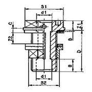 Fluidra PVC passage paroi 16mm-50mm + vidange basse