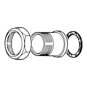 Fluidra Raccord pour Compteur d’Eau – Raccord Fileté pour Installation Hydraulique