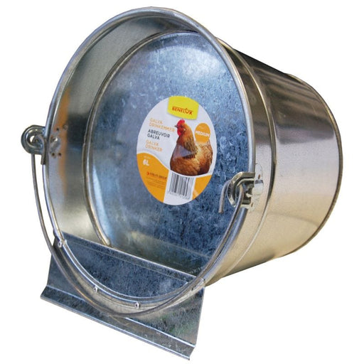 FOUDEBASSIN.COM Mangeoires & Abreuvoirs ABREUVOIR GALVANISEE SEAU COUCHE MEDIUM - 6 L 5400351012588