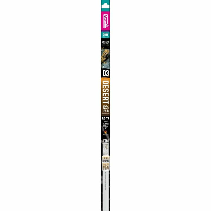 FOUDEBASSIN.COM ARCADIA D3+ DESERT T8 LAMP 12% UVB 120CM 36 WATT 0830857008559 R2100445