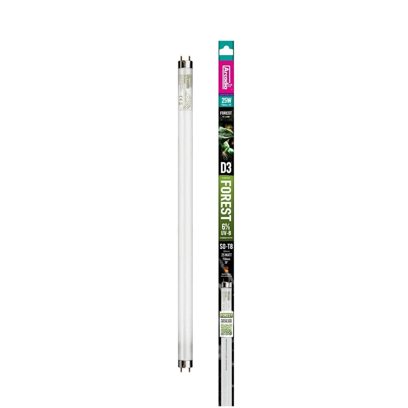 FOUDEBASSIN.COM ARCADIA D3 FOREST T8 LAMP 6% UVB 75CM 25 WATT 0830857001109 R2100365