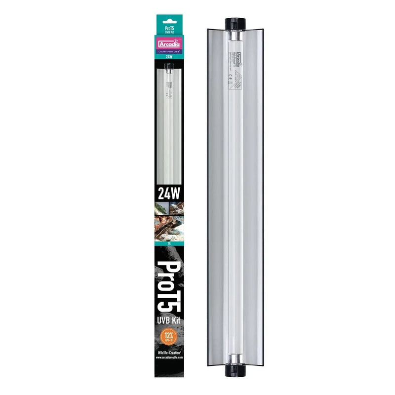 FOUDEBASSIN.COM ARCADIA PRO T5 UVB KIT DESERT 12% UVB 24 WATT 0844046000606 R2100330