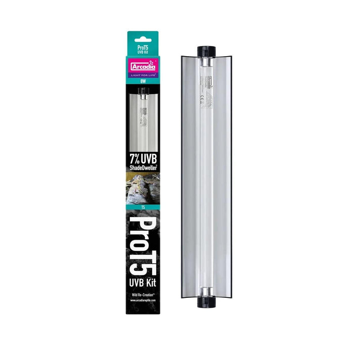 FOUDEBASSIN.COM ARCADIA PRO T5 UVB KIT SHADEDWELLER 7% UVB 8 WATT 0844046000583 R2100350