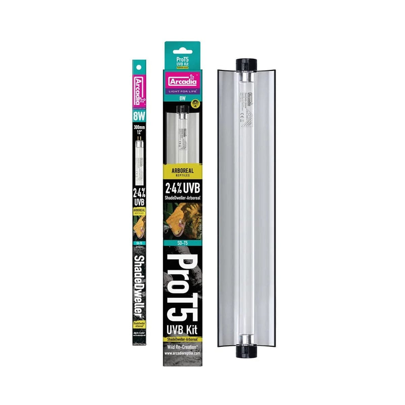 FOUDEBASSIN.COM ARCADIA PRO T5 UVB KIT SHADEDWELLER ARBOREAL 2,4% UVB 8 WATT 5060127656981 R2100345