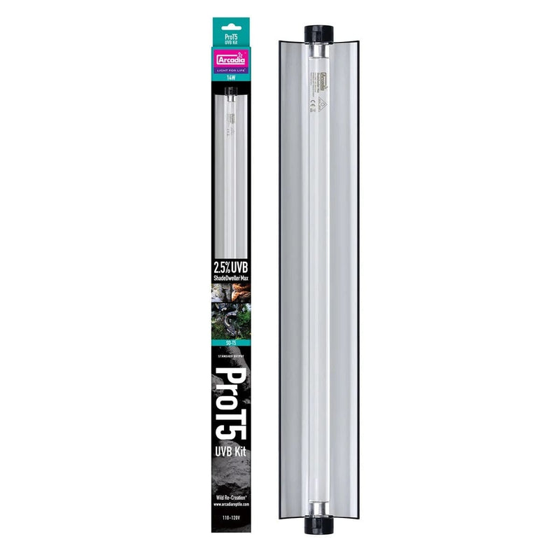 FOUDEBASSIN.COM ARCADIA PRO T5 UVB MAX KIT SHADEDWELLER 2.5% UVB 14 WATT 5060127657148 R2100295