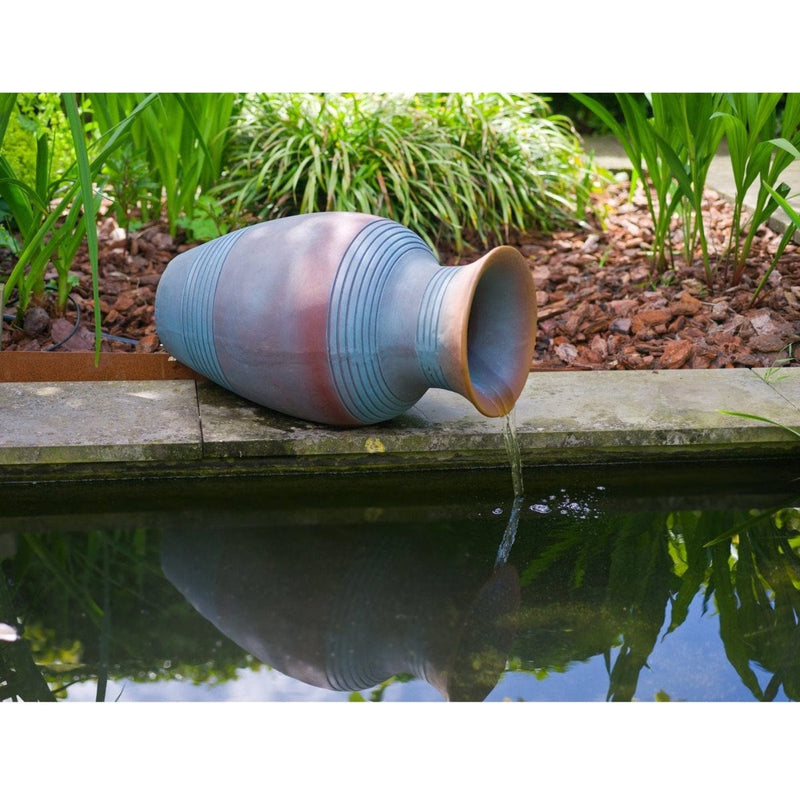 FOUDEBASSIN.COM ARGOS - amphore en polyrésine - 900 l/h, 5ml tuyau, coloris bleu/gris - H34 x 60 x 34 cm 8711465871617 1387161