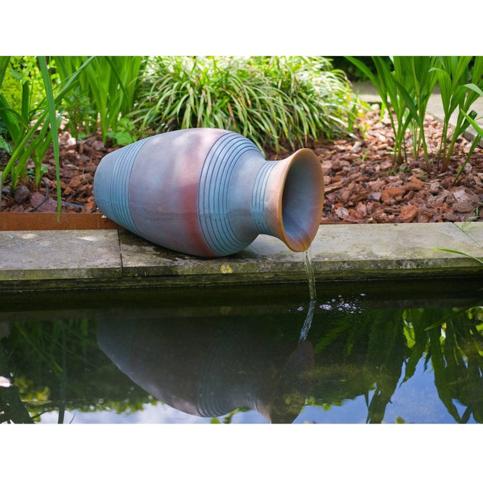 FOUDEBASSIN.COM ARGOS - amphore en polyrésine - 900 l/h, 5ml tuyau, coloris bleu/gris - H34 x 60 x 34 cm 8711465871617 1387161