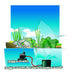 FOUDEBASSIN.COM BioPure® 2000 Basic-Set - filtre à immersion biomécanique avec couvercle de filtre perforé - corps du filtre 16l, pompe Elimax® 1000, mousse filtrante bleue 20ppi, matériaux filtrants (mixte) +/- 2kg et biosurfaces +/- 21 pcs, filets 2x, raccordement : tu 8711465550147 1355014