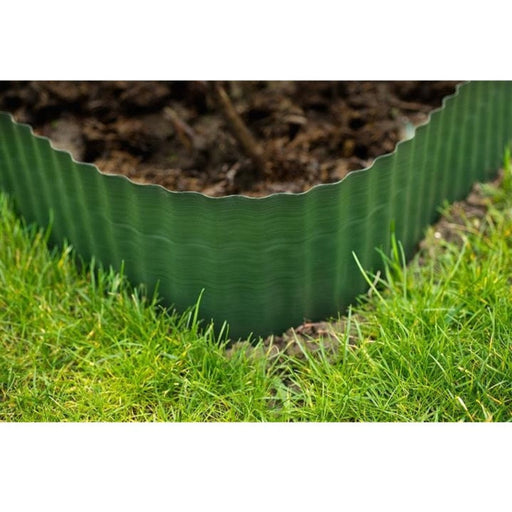 FOUDEBASSIN.COM Bordure à gazon PVC vert - H20 cm x 9 m 8711338406021 6040602