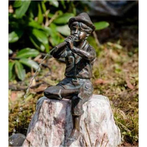 FOUDEBASSIN.COM Bronze Flötenspieler sitzend wsp. 43 cm hoch 960022900 891244