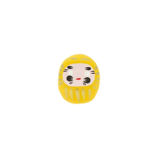 FOUDEBASSIN.COM Daruma Jaune - Petit, Prospérité - Fabriqué au Japon KP44