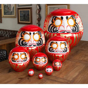FOUDEBASSIN.COM Daruma Traditionnel Rouge 24 cm - Chance - Fabriqué au Japon KP32