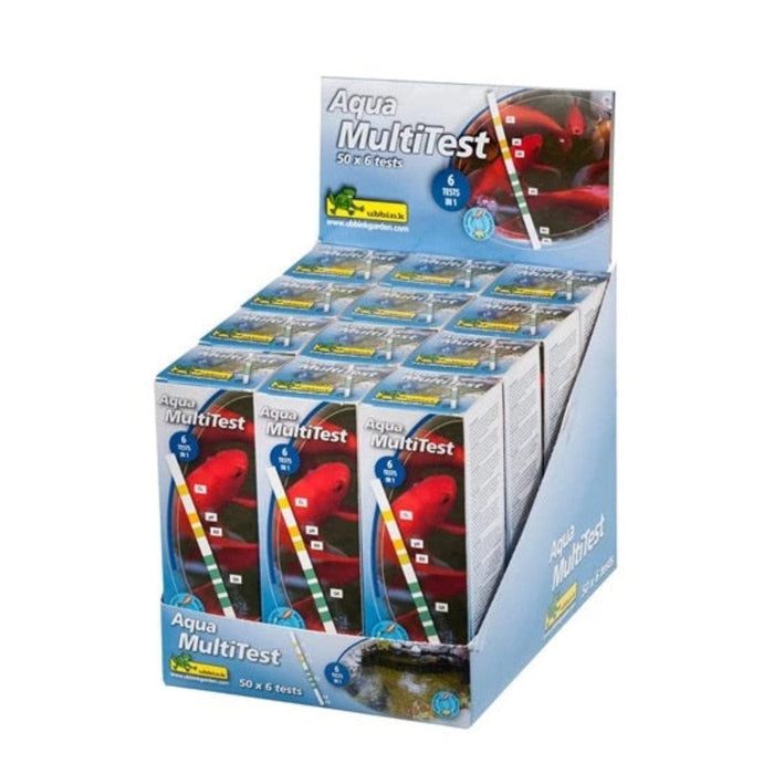 FOUDEBASSIN.COM Display Aqua MultiTest - 50 bandelettes à 6 mesures de tests (PH,GH,KH,NO2,NO3,CI2) - 12 x 8711465730259 1373025
