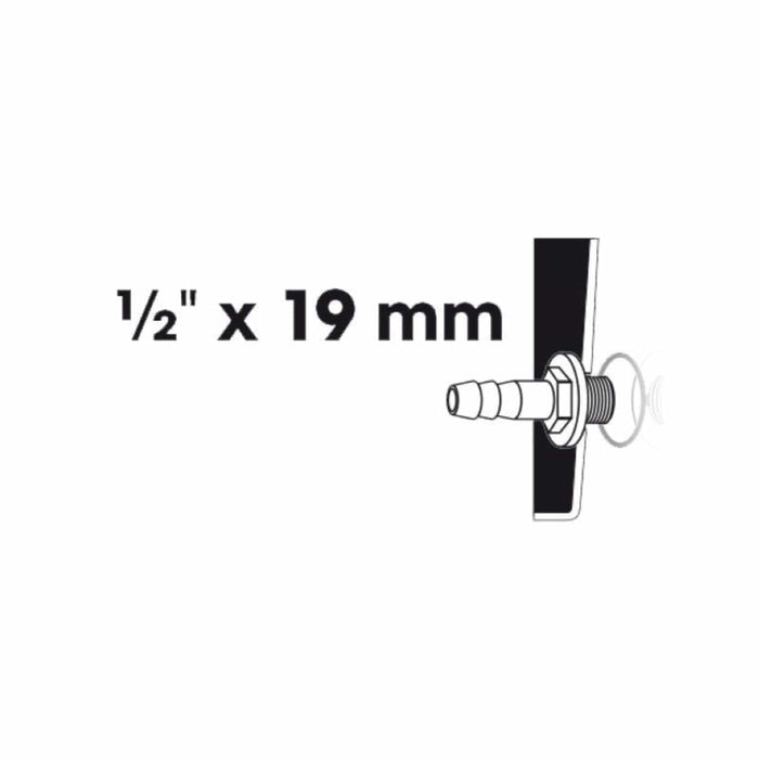 FOUDEBASSIN.COM Embout à olive filetage mâle 1 x Ø mm tuyau - Ø13 (½") x Ø19 (¾") mm 8711465100397 1510039