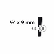FOUDEBASSIN.COM Embout à olive filetage mâle 1 x Ø mm tuyau - Ø13 (½") x Ø9 mm 8711465100373 1510037