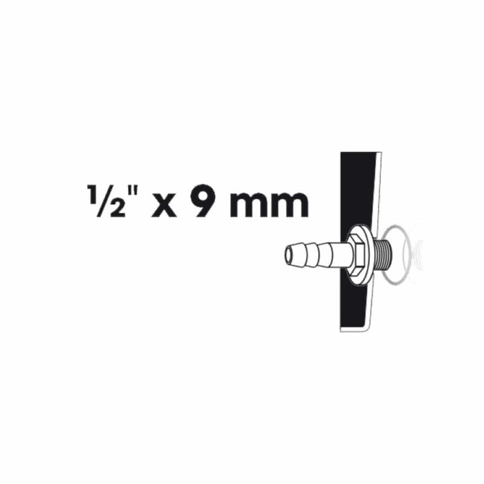 FOUDEBASSIN.COM Embout à olive filetage mâle 1 x Ø mm tuyau - Ø13 (½") x Ø9 mm 8711465100373 1510037