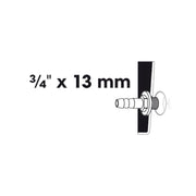 FOUDEBASSIN.COM Embout à olive filetage mâle 1 x Ø mm tuyau - Ø19 (¾") x Ø13 (½") mm 8711465100410 1510041