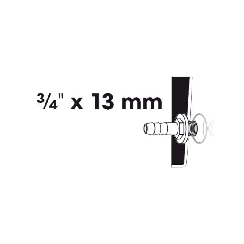 FOUDEBASSIN.COM Embout à olive filetage mâle 1 x Ø mm tuyau - Ø19 (¾") x Ø13 (½") mm 8711465100410 1510041
