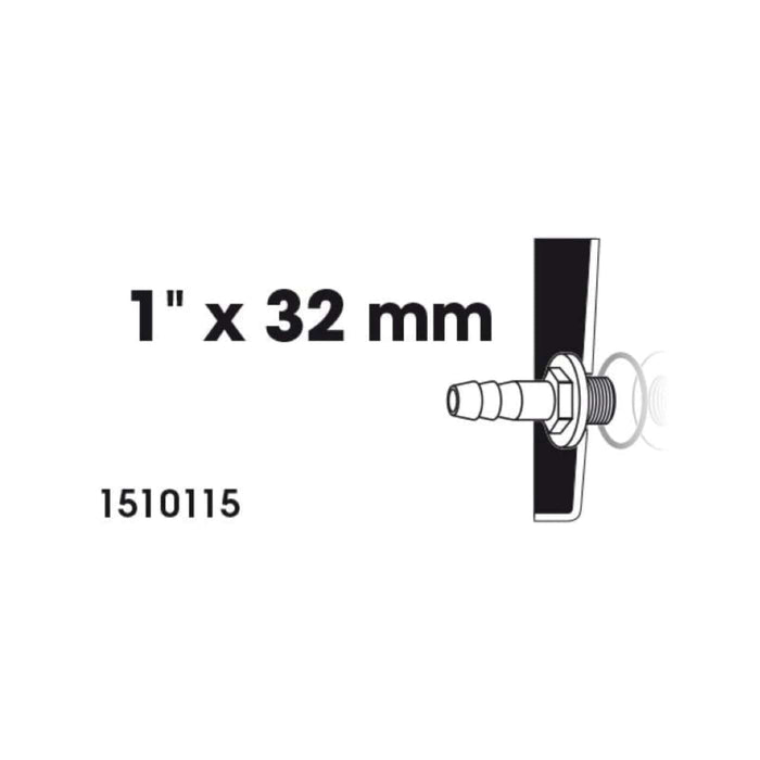 FOUDEBASSIN.COM Embout à olive filetage mâle 1 x Ø mm tuyau - Ø25 (1") x Ø32 (1¼") mm 8711465101158 1510115