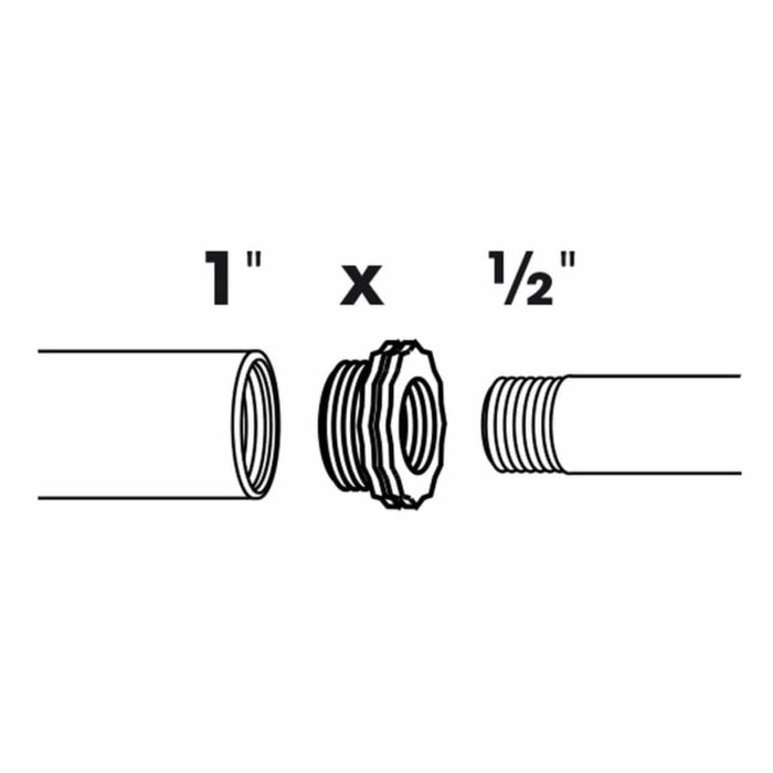 FOUDEBASSIN.COM Embout à réduction 1 x filetage mâle/femelle - Ø25 (1") x Ø13 (½") mm 8711465100298 1510029
