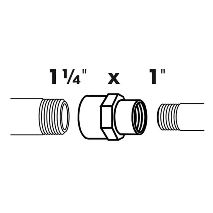 FOUDEBASSIN.COM Embout à réduction 2 x filetage femelle/femelle - Ø32 (1¼") x Ø25 (1") mm 8711465100076 1510007