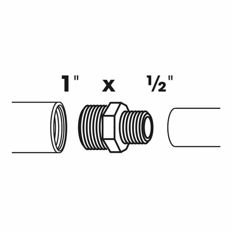FOUDEBASSIN.COM Embout à réduction 2 x filetage mâle/mâle - Ø25 (1") x Ø13 (½") mm 8711465100205 1510020