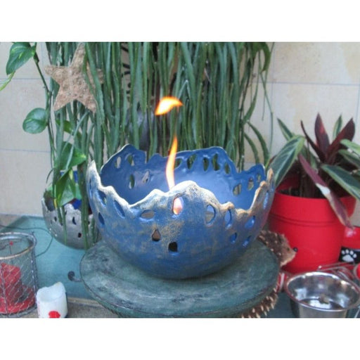 FOUDEBASSIN.COM Feuerschale blau patiniert 27 cm D. 350023900 22009