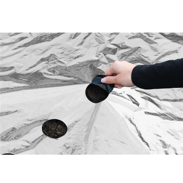 FOUDEBASSIN.COM Film de paillage UNIVERSEL PLUS - LDPE/LLDPE noir/argent, 25µ, opercules à retirer : 175xØ60 mm - 0,95 x 5 m 8711338302804 6030280