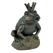 FOUDEBASSIN.COM Gargouille "Reine grenouille" - coloris anthracite/bronze, polyrésine, Ø9-13 mm - H27 x 19 x 20 cm 8711465860901 1386090