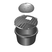 FOUDEBASSIN.COM Grille métallique de recouvrement 104 - galvanisée, charge max. 150kg/m², pour Victoria 112 - Ø104 cm 8711465220217 1322021