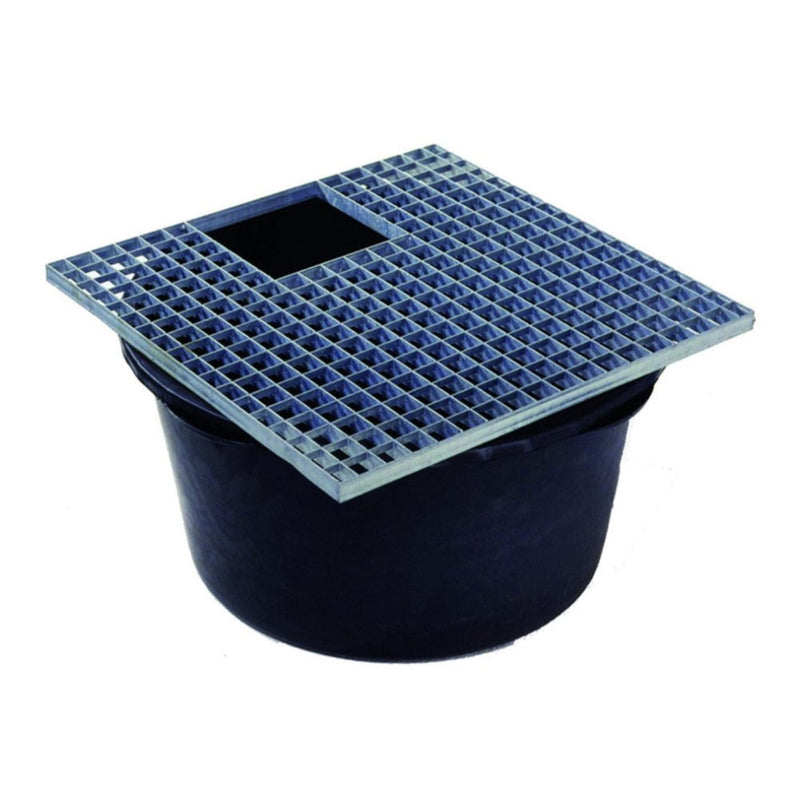 FOUDEBASSIN.COM Grille métallique de recouvrement 60 x 60 - galvanisée, charge max. 150kg/m², pour Victoria 60 - 60 x 60 cm 8711465220149 1322014