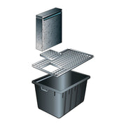 FOUDEBASSIN.COM Grille métallique de recouvrement 60 x 60 - galvanisée, charge max. 150kg/m², pour Victoria 60 - 60 x 60 cm 8711465220149 1322014