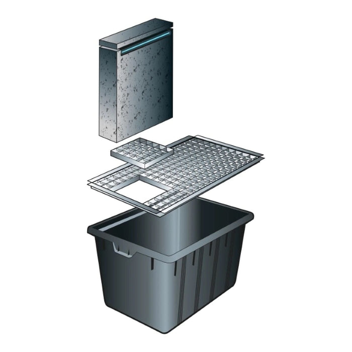 FOUDEBASSIN.COM Grille métallique de recouvrement 69,5 x 34 - galvanisée, charge max. 150kg/m², pour Victoria Quadro 1 - 69,5 x 34 cm 8711465220255 1322025