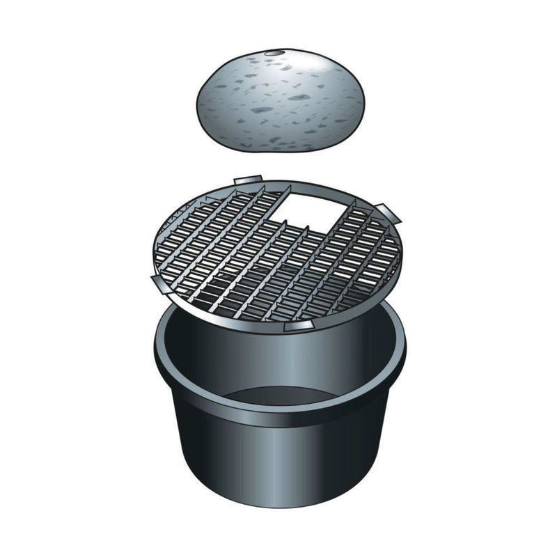 FOUDEBASSIN.COM Grille métallique de recouvrement 81 - galvanisée, charge max. 150kg/m², pour Victoria 90 - Ø81 cm 8711465220200 1322020